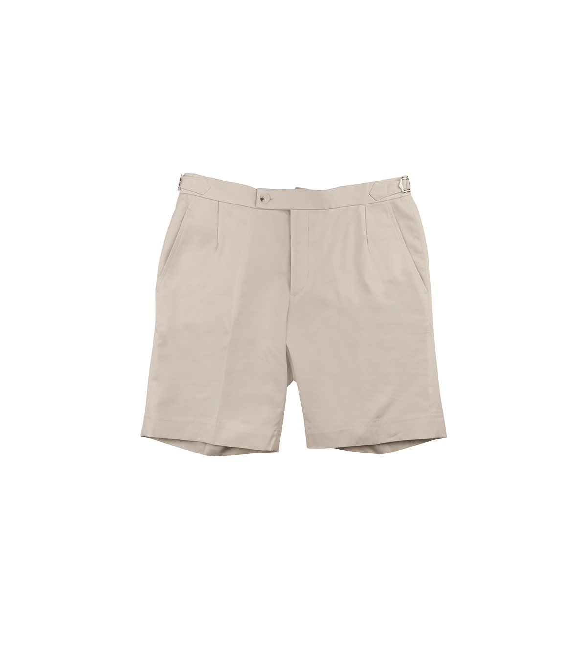 (product) Beige Cotton Shorts - custom suits nyc bespoke tailor midtown, noho