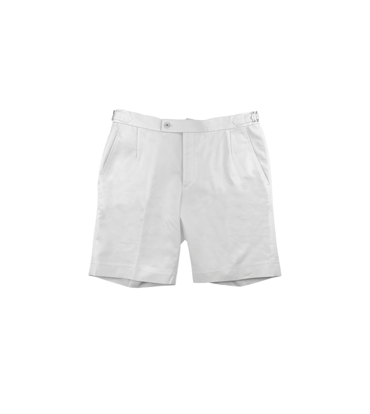 (product) White Cotton Shorts - custom suits nyc bespoke tailor midtown, noho