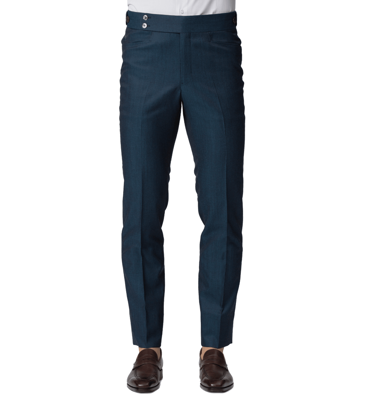 Petrol Blue Bespoke Trouser - custom suits nyc bespoke tailor midtown, noho