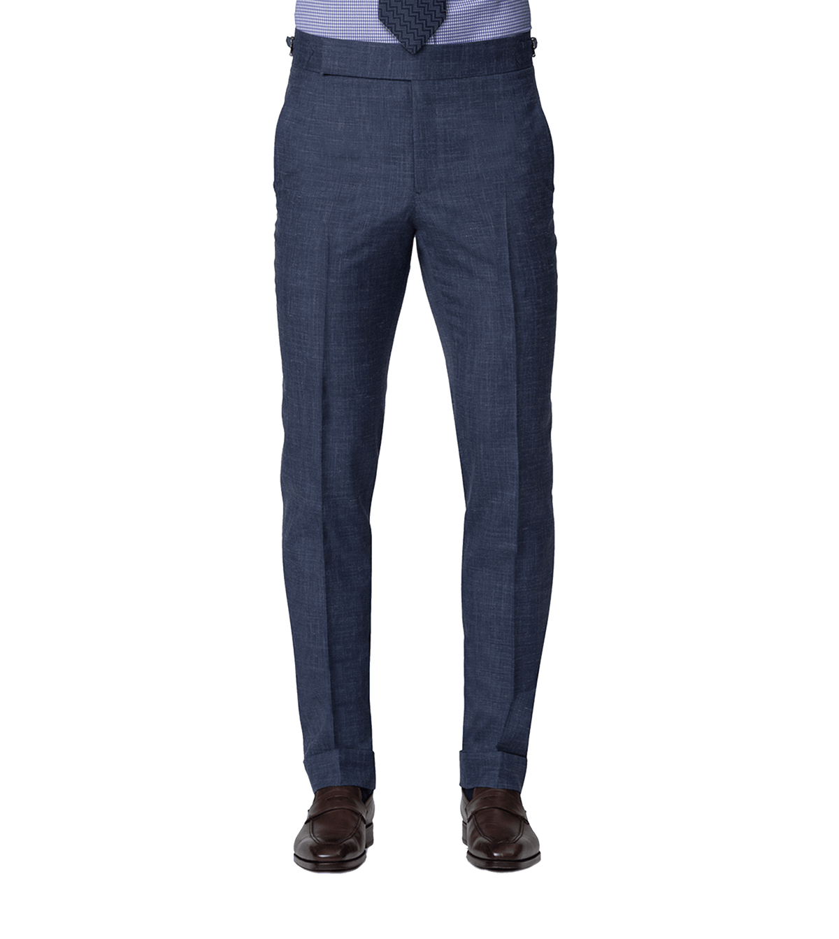Denim Chambray Bespoke Trousers - custom suits nyc bespoke tailor midtown, noho