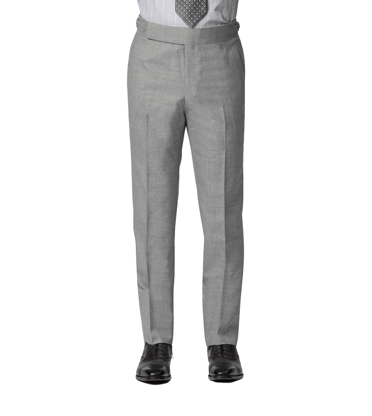 Light Grey Sharkskin Bespoke Trousers - custom suits nyc bespoke tailor midtown, noho