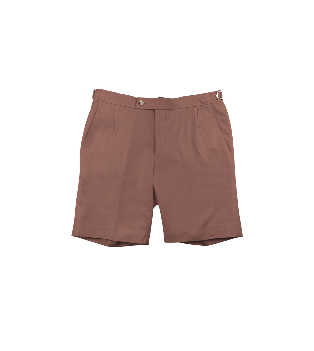 (product) Burnt Salmon Cotton Shorts - custom suits nyc bespoke tailor midtown, noho