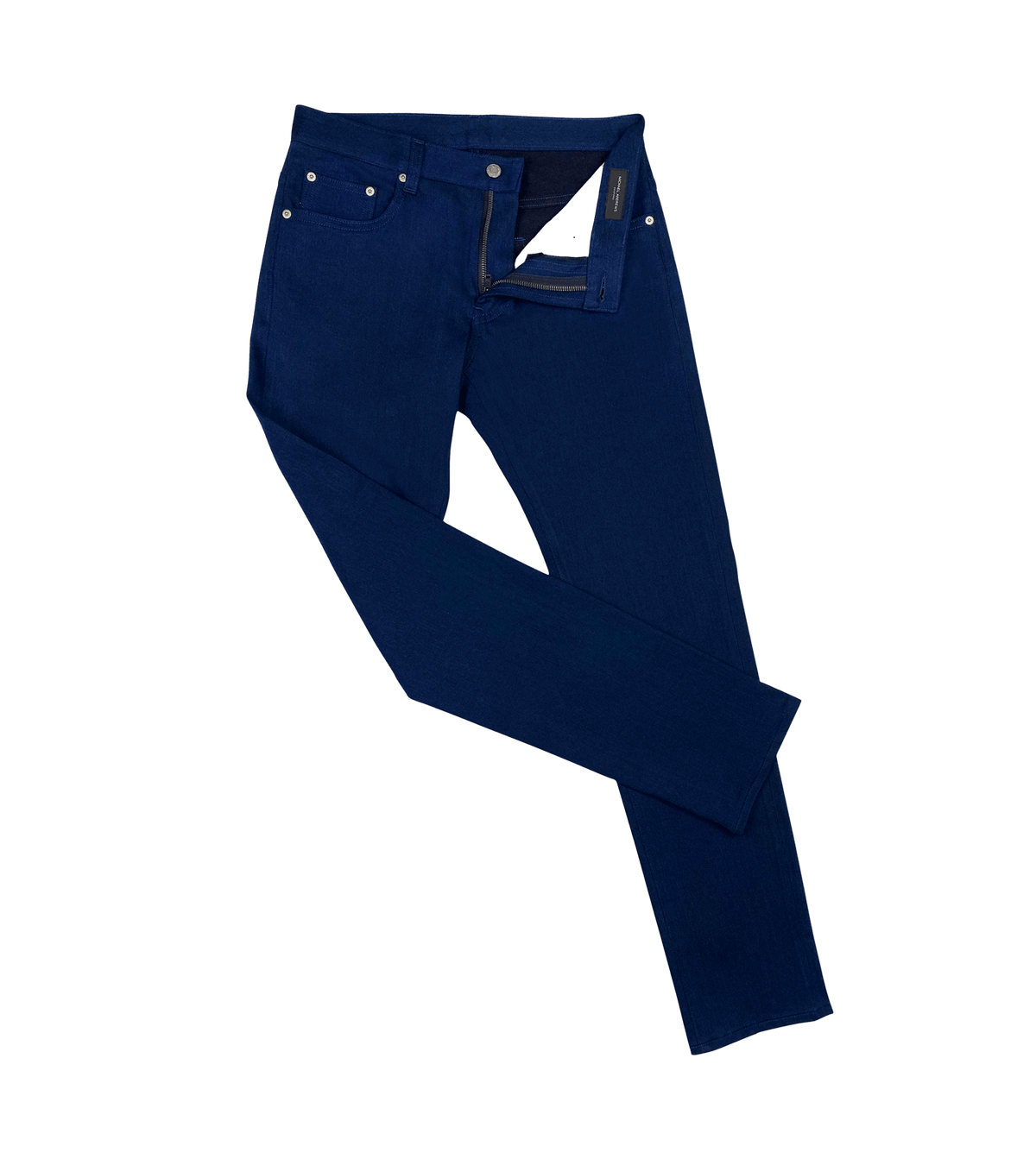 (product) Royal Blue Stretch Denim Jeans - custom suits nyc bespoke tailor midtown, noho