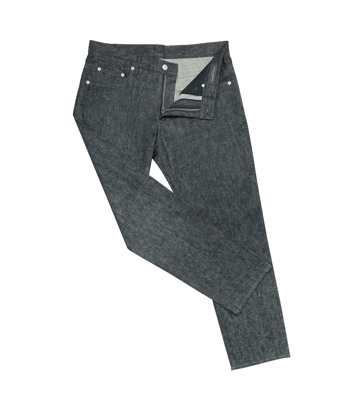 (product) Charcoal Stretch Denim Jeans - custom suits nyc bespoke tailor midtown, noho