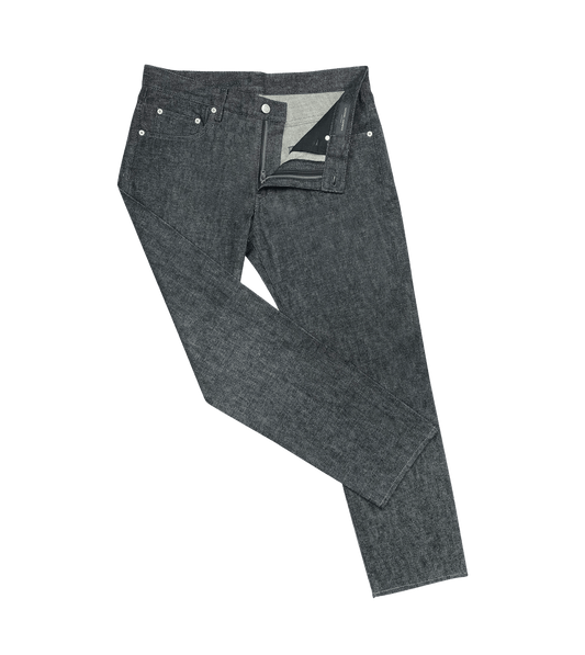 (product) Charcoal Stretch Denim Jeans - custom suits nyc bespoke tailor midtown, noho