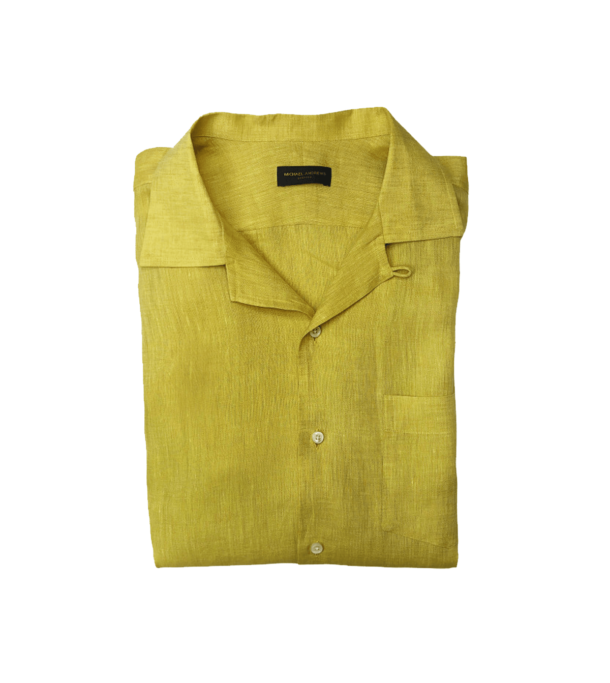 (product) Med Indigo Lightweight Denim Western Shirt - custom suits nyc bespoke tailor midtown, noho