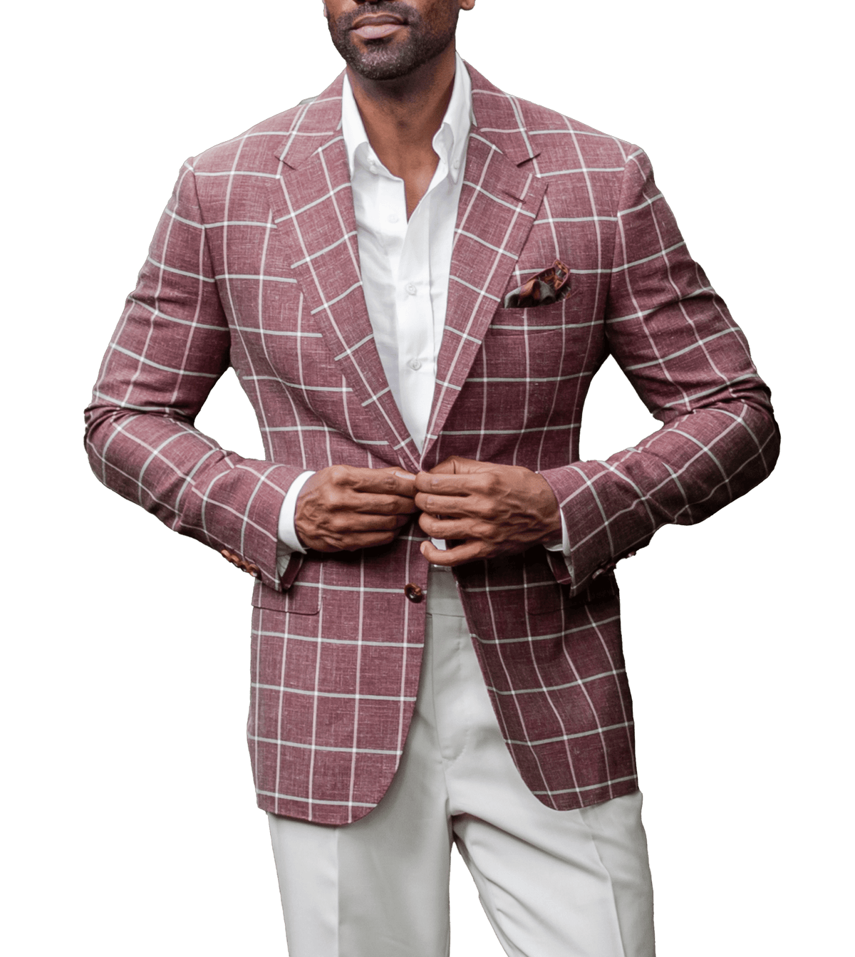 Oxblood Rope Window Sport Coat - custom suits nyc bespoke tailor midtown, noho