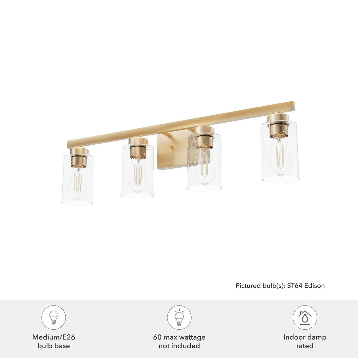 Hartland 4 Light Vanity