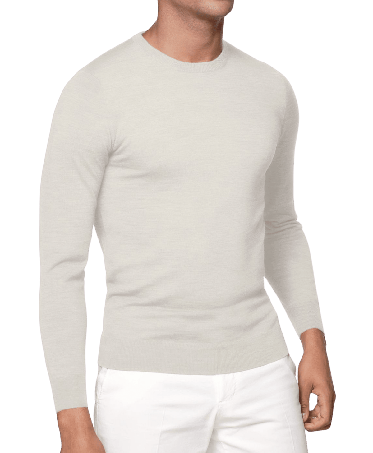 (product) Olive Cashmere Crew Neck Sweater - custom suits nyc bespoke tailor midtown, noho