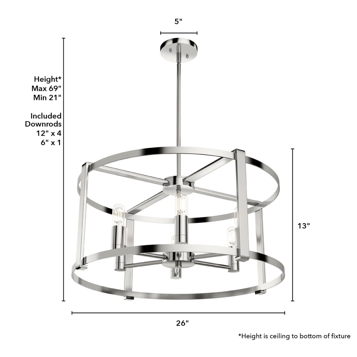 Astwood 6 Light Chandelier