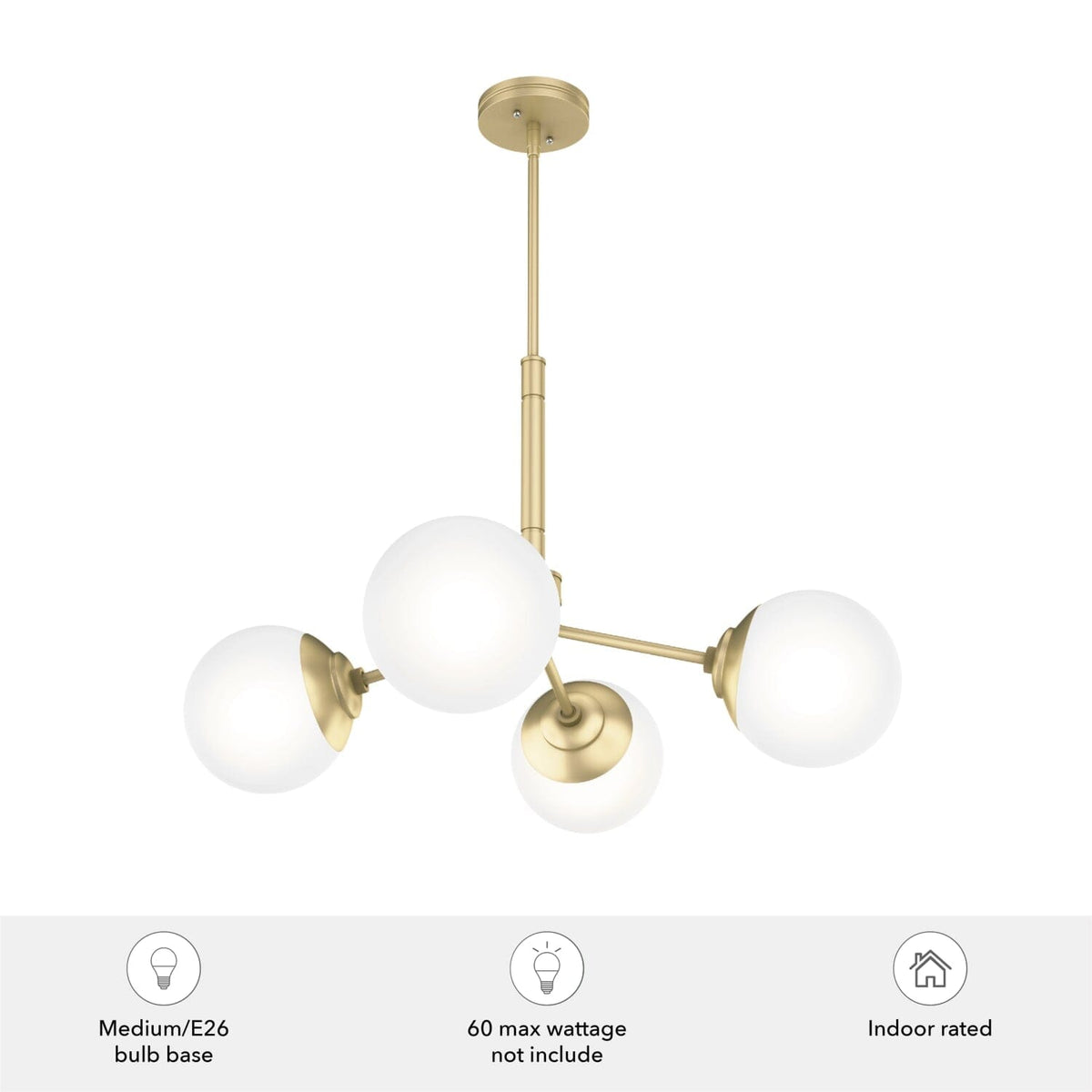 Hepburn 4 Light Chandelier