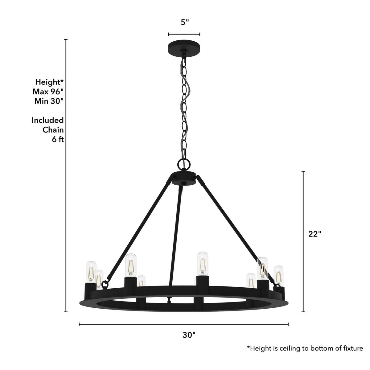 Saddlewood 9 Light Chandelier