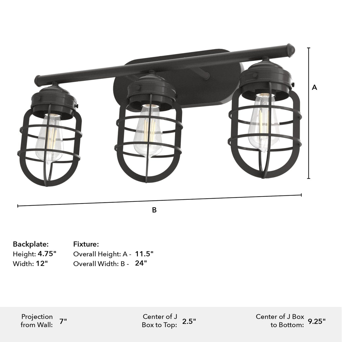 Starklake 3 Light Vanity