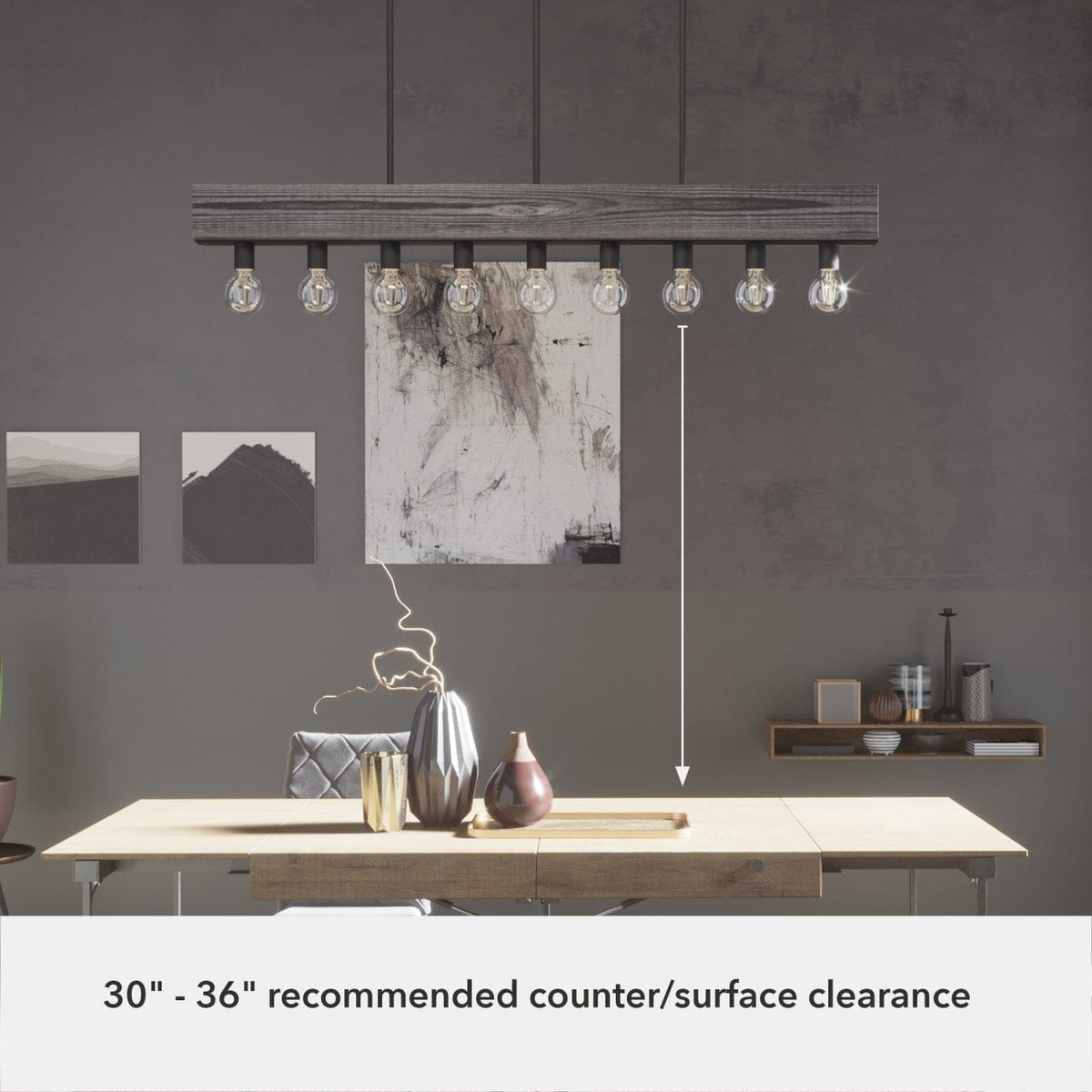 Donelson 9 Light Linear Chandelier