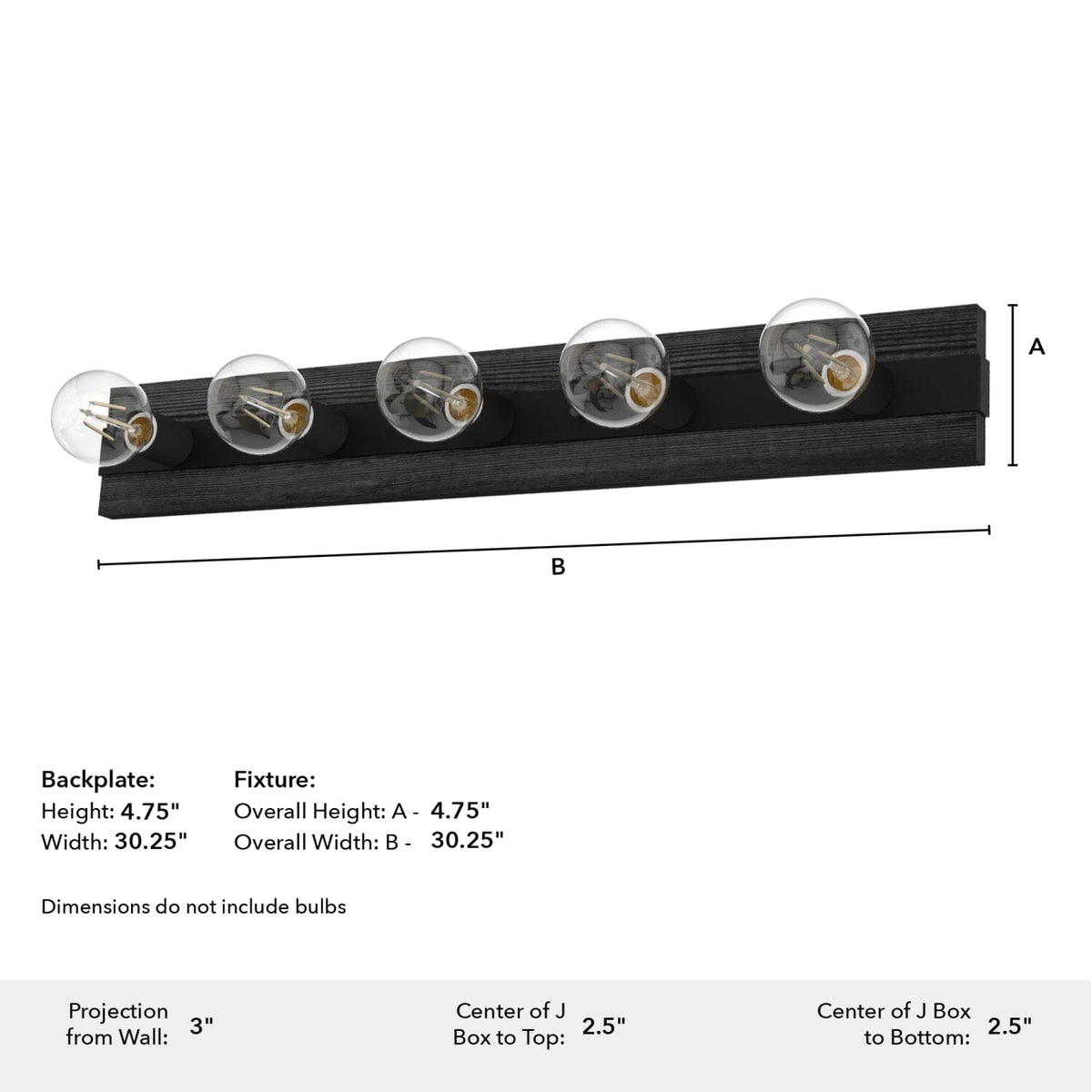 Donelson 5 Light Vanity