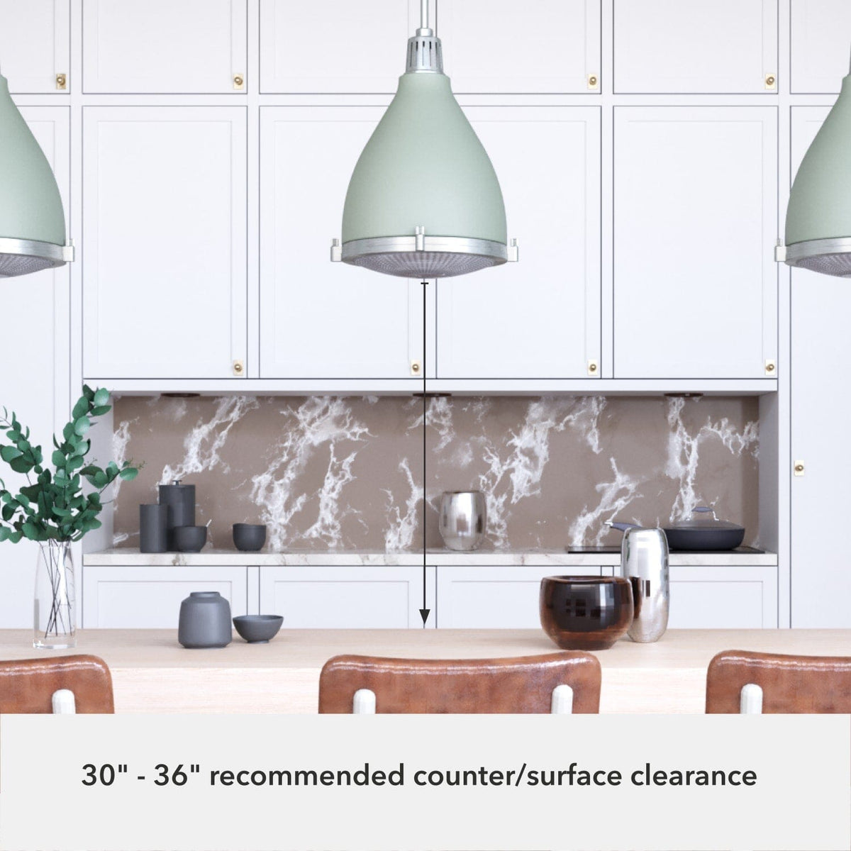 Bluff View 3 Light Pendant 14 inch