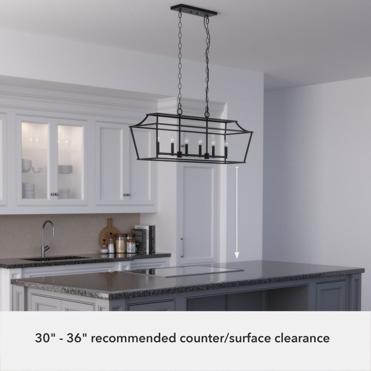 Laurel Ridge 6 Light Linear Chandelier