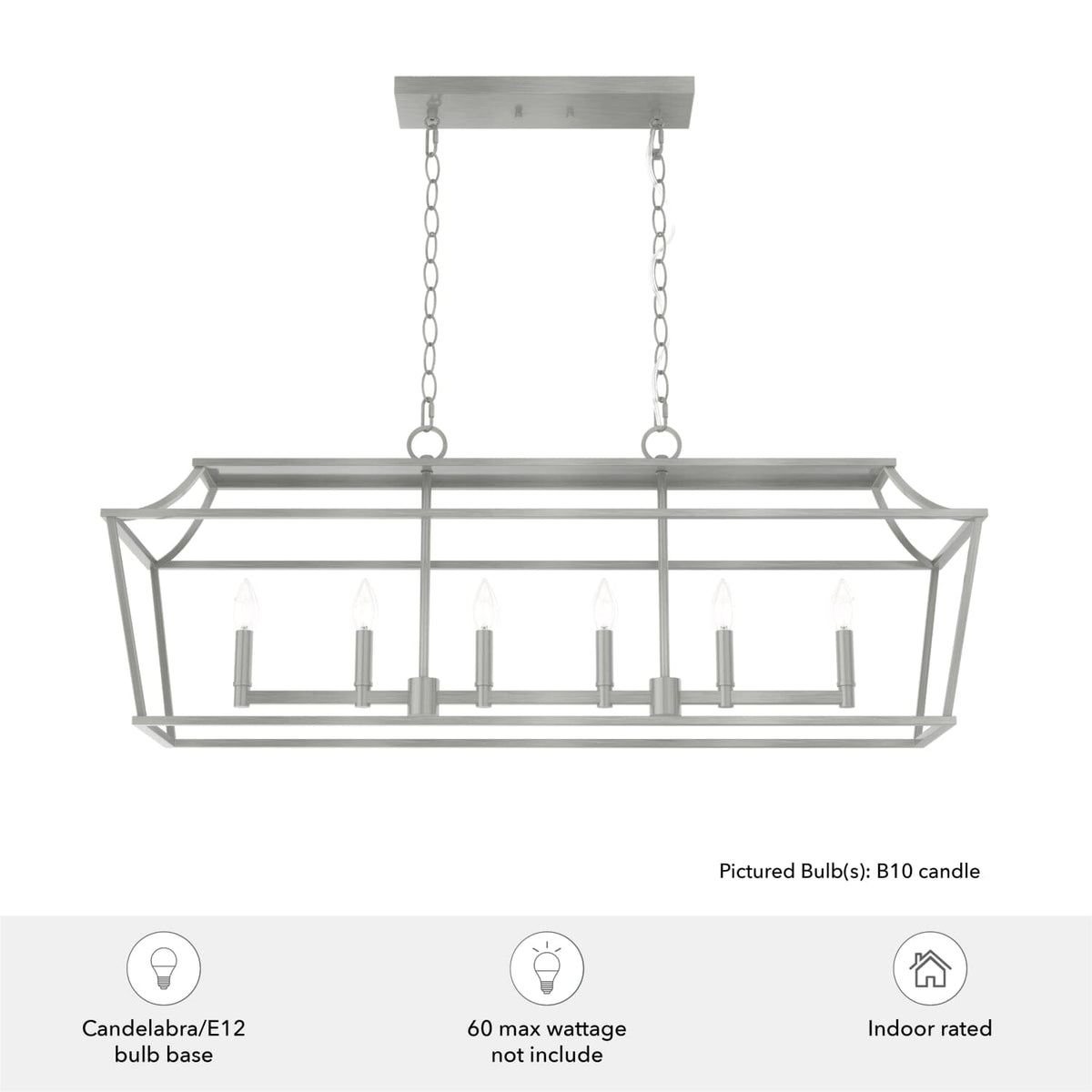 Laurel Ridge 6 Light Linear Chandelier