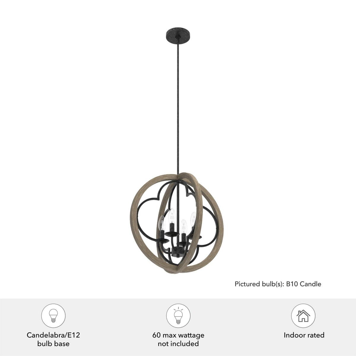 Gablecrest 4 Light Pendant 19 inch