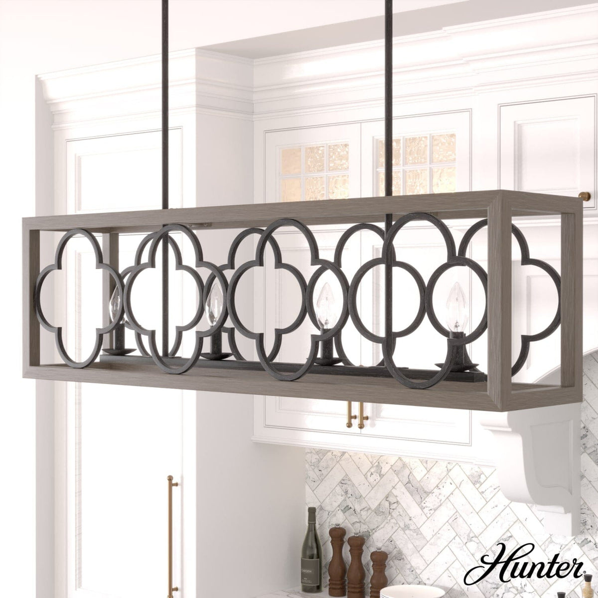 Gablecrest 4 Light Linear Chandelier
