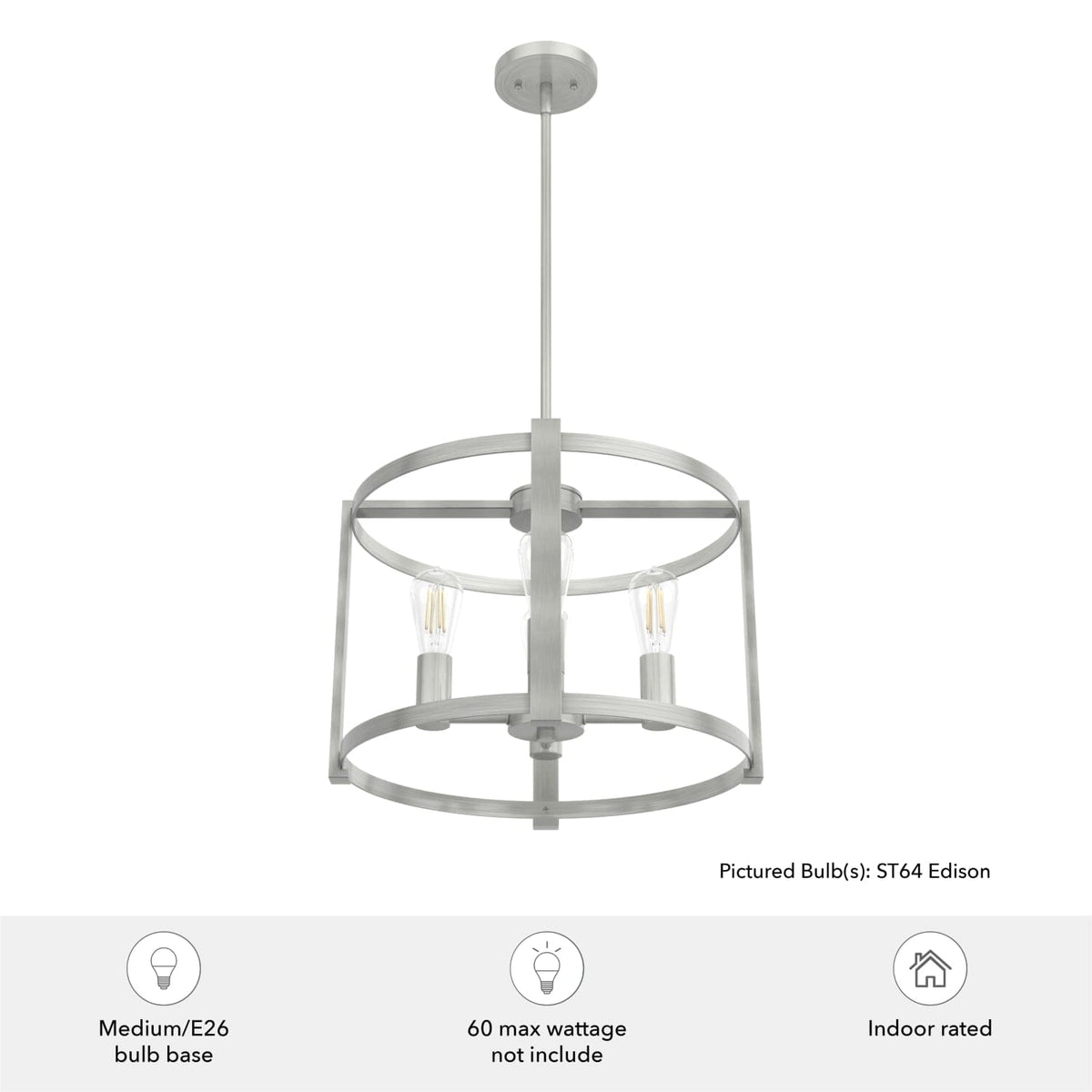 Astwood 4 Light Chandelier 18 Inch