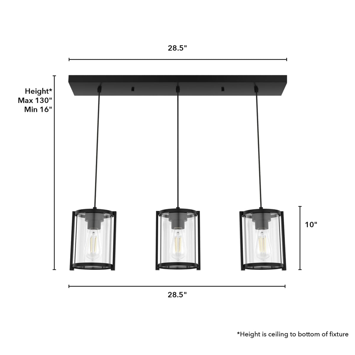 Astwood 3 Light Cluster Linear