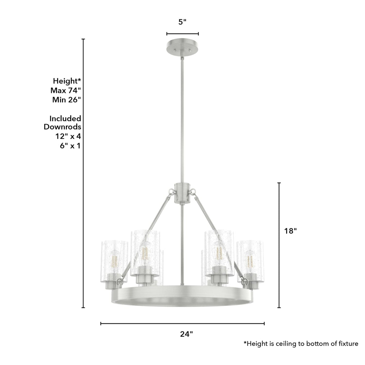Hartland 6 Light Chandelier