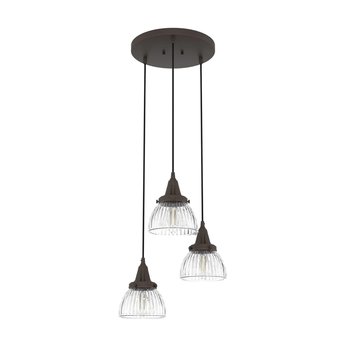 Cypress Grove 3 Light Round Cluster