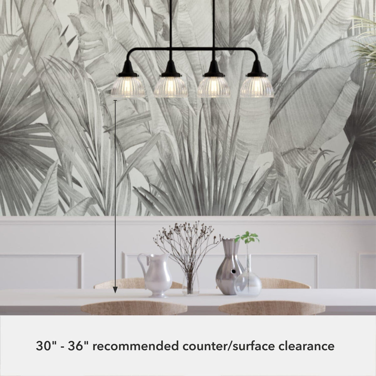 Cypress Grove 4 Light Linear Chandelier