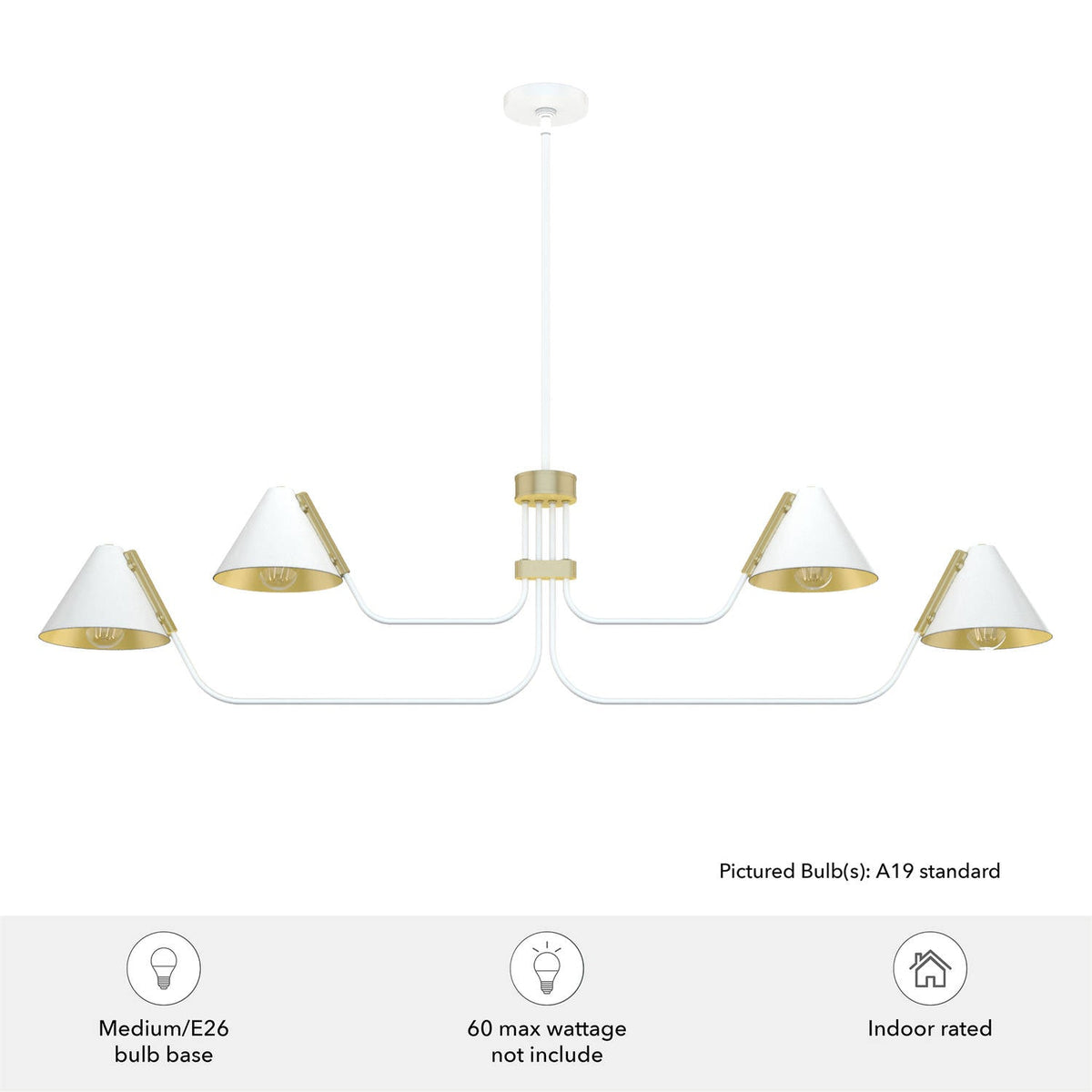 Grove Isle 4 Light Chandelier