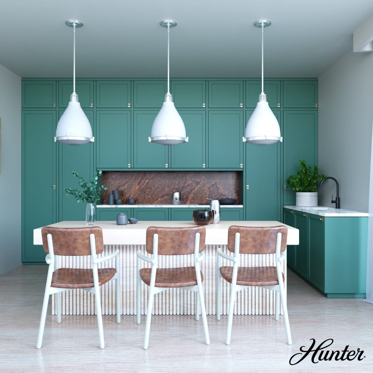 Bluff View 3 Light Pendant 14 inch