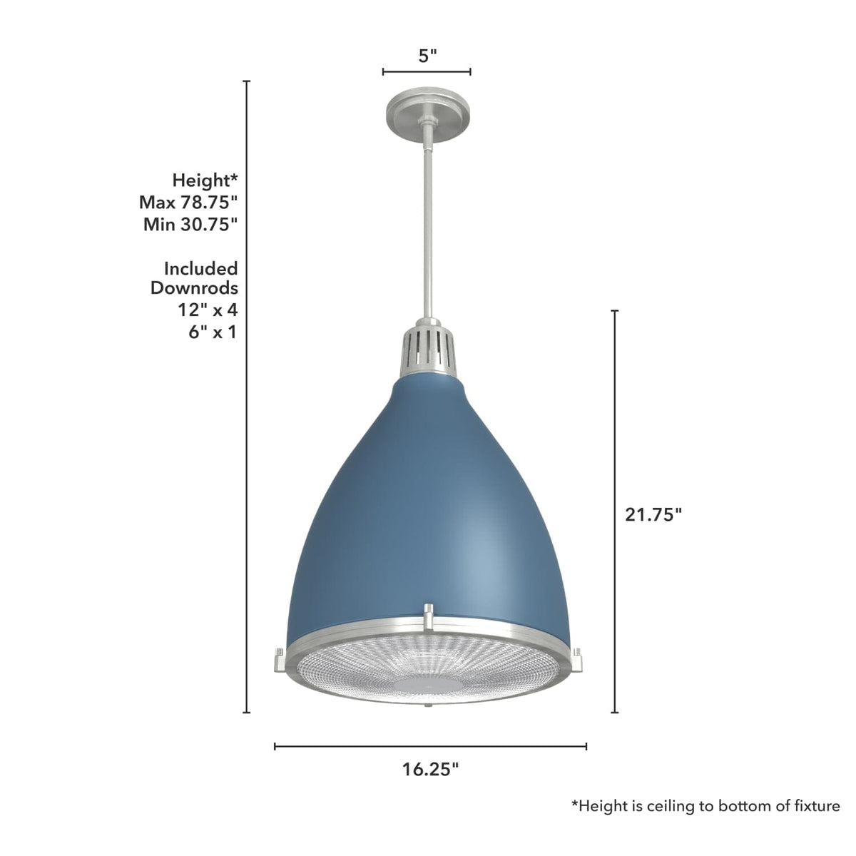 Bluff View 3 Light Pendant 16 inch