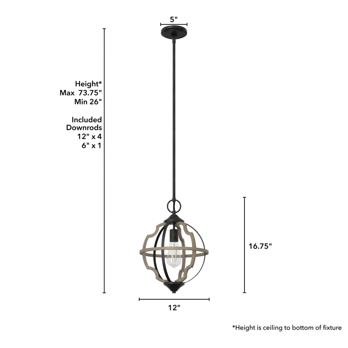 Stone Creek 1 Light Pendant