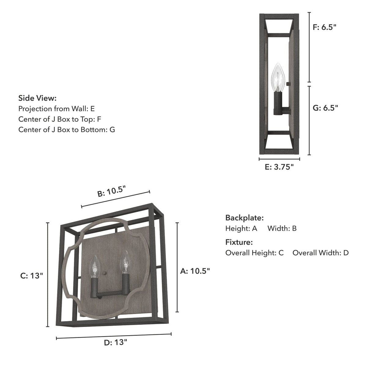 Stone Creek 2 Light Wall Sconce