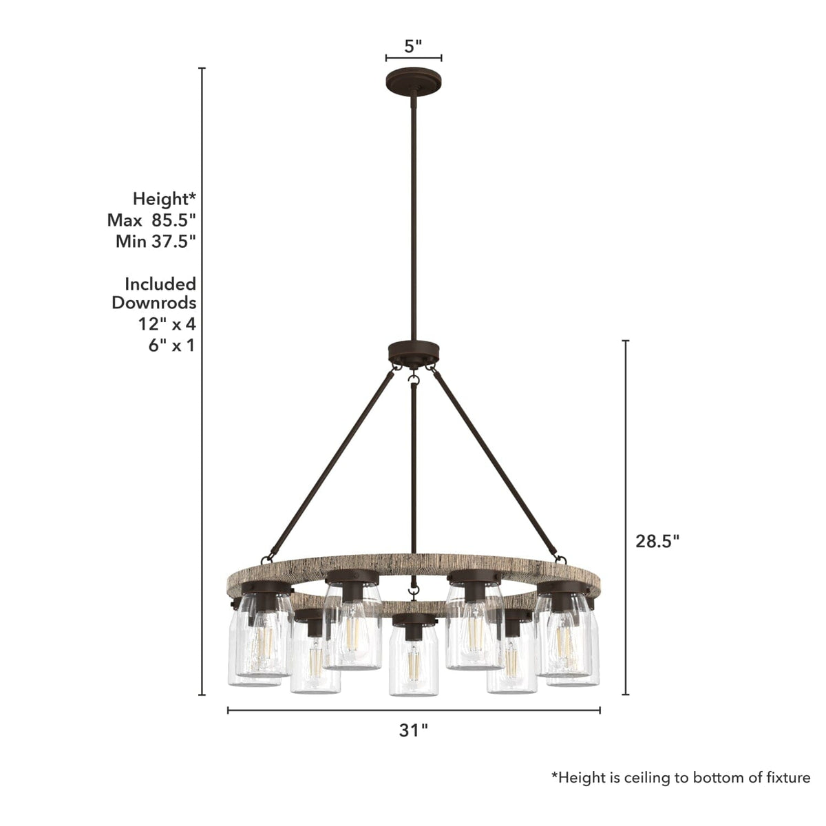 Devon Park 9 Light Chandelier