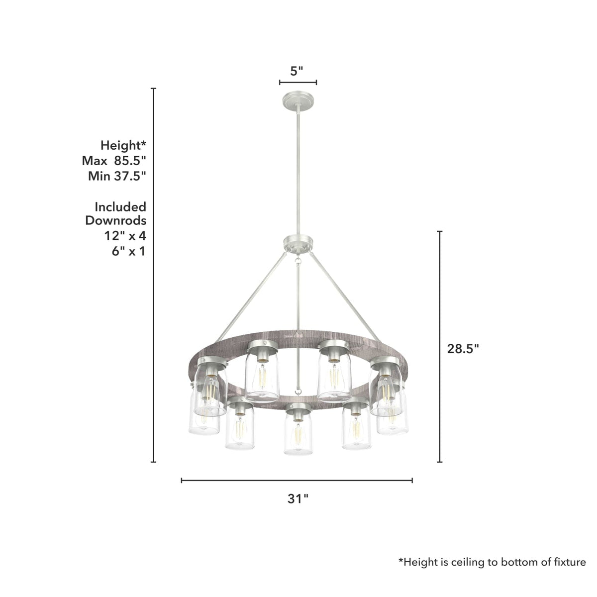 Devon Park 9 Light Chandelier