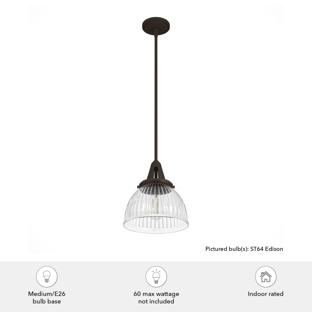 Cypress Grove 1 Light Pendant 10 inch