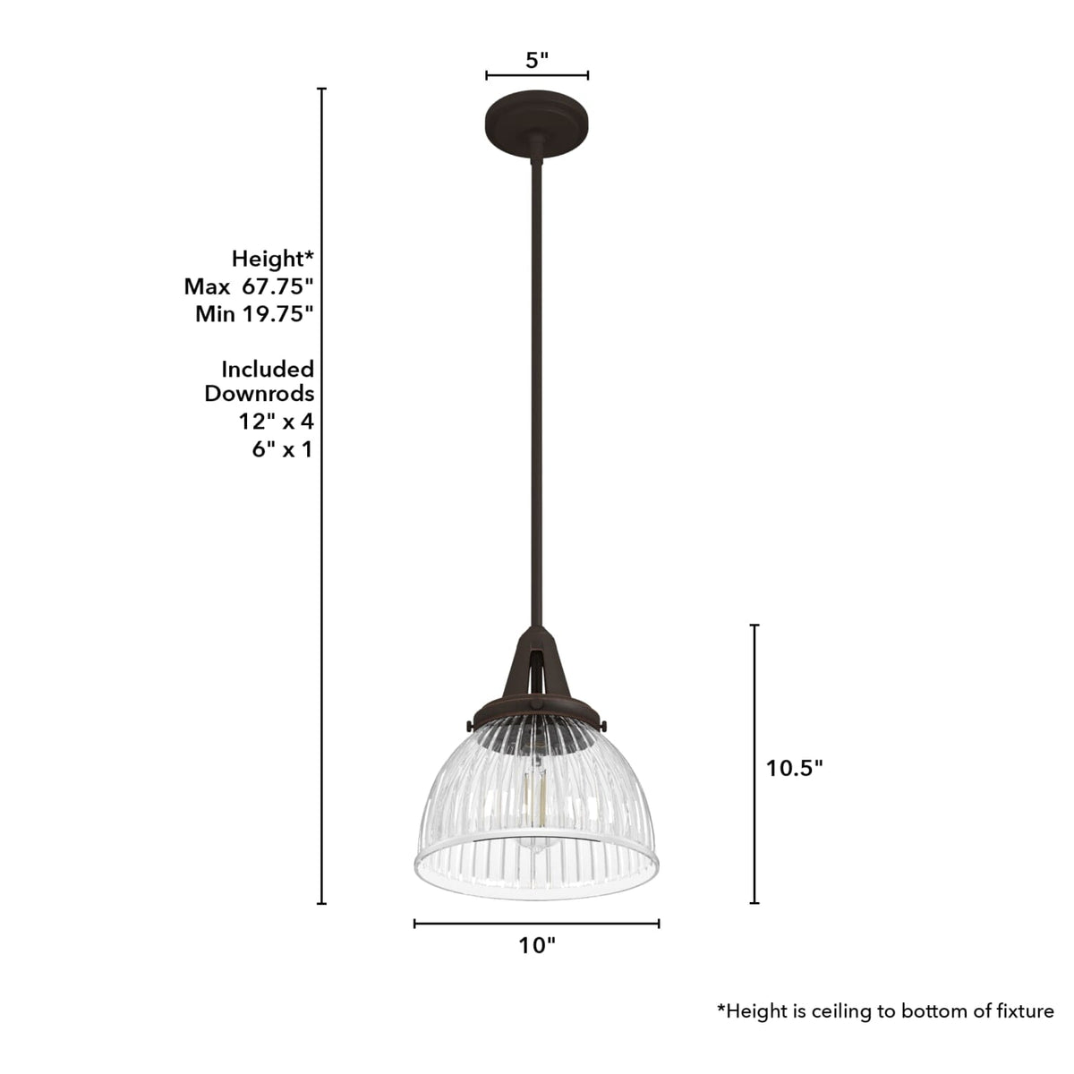 Cypress Grove 1 Light Pendant 10 inch