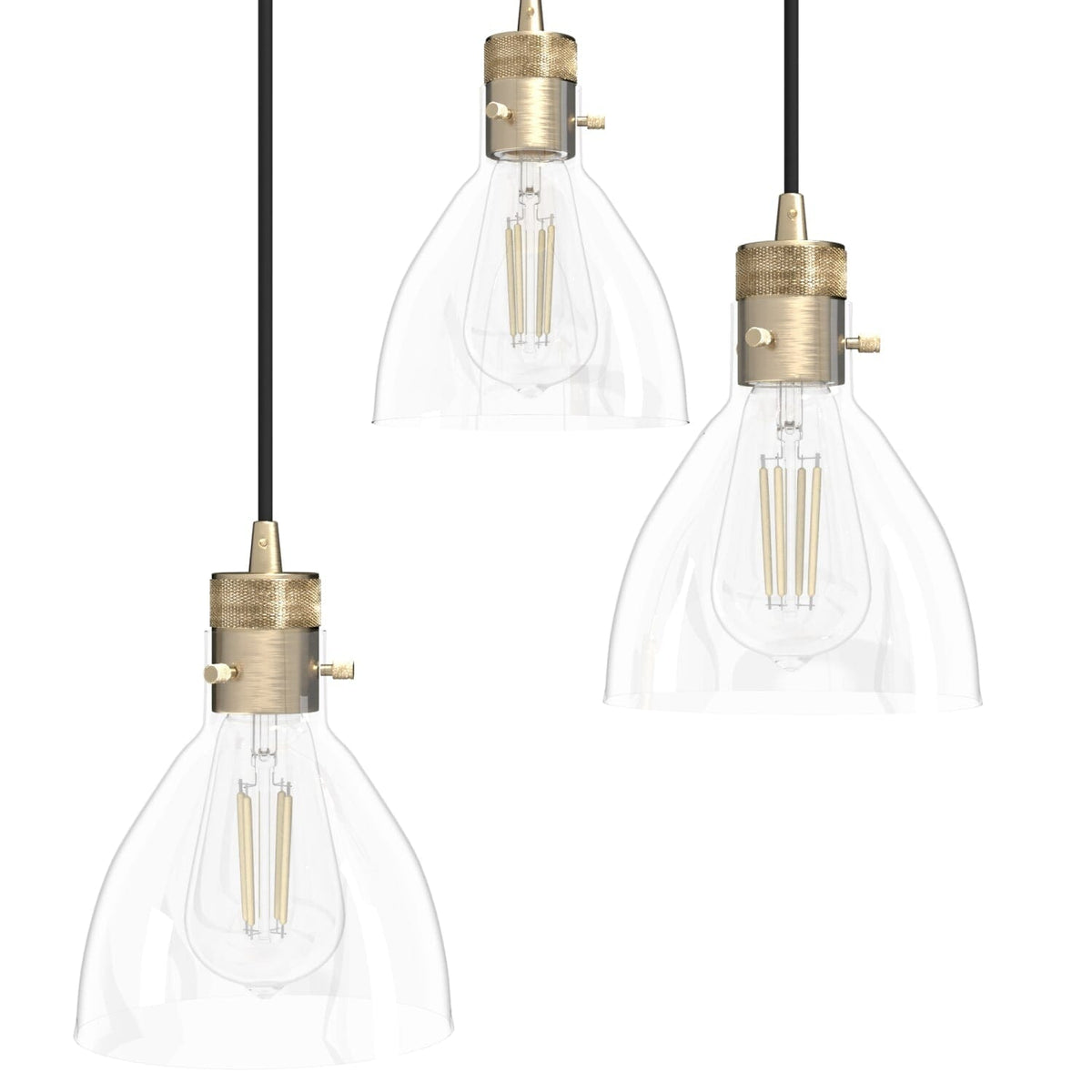 Van Nuys 3 Light Round Cluster