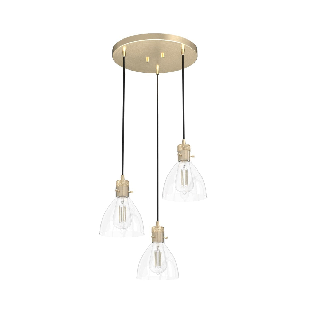 Van Nuys 3 Light Round Cluster