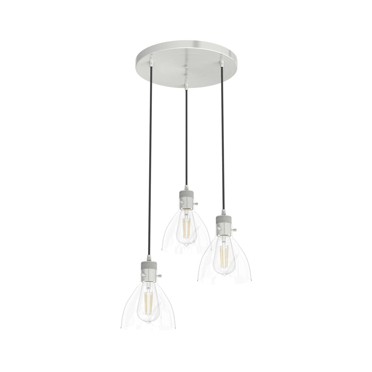 Van Nuys 3 Light Round Cluster