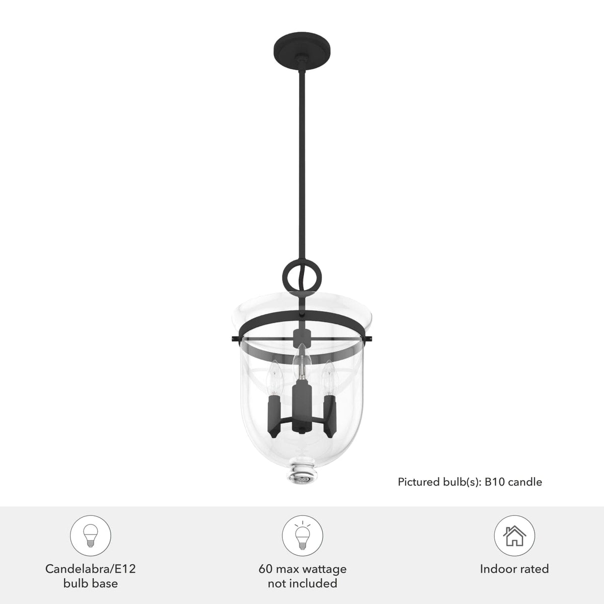 3 Light Belltown Light Pendant