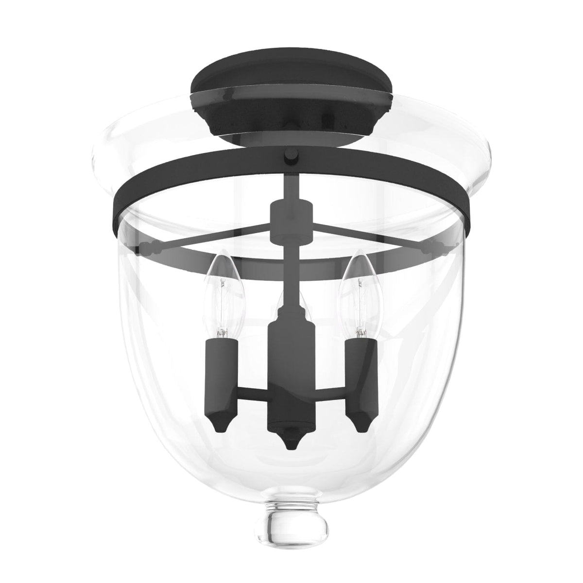 Belltown 3 Light Semi-Flush Mount