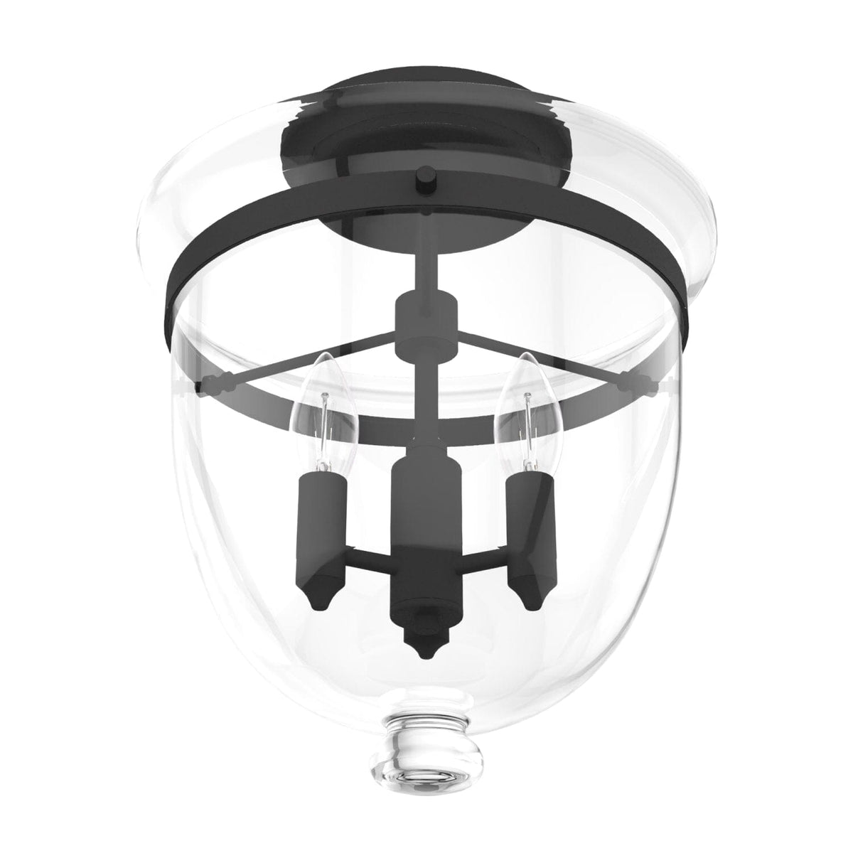 Belltown 3 Light Semi-Flush Mount