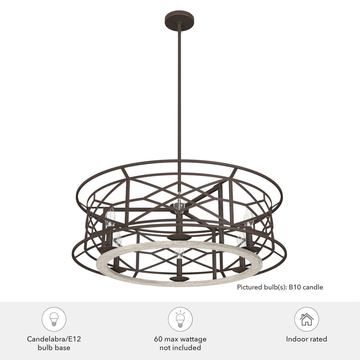 Langwood 6 Light Chandelier
