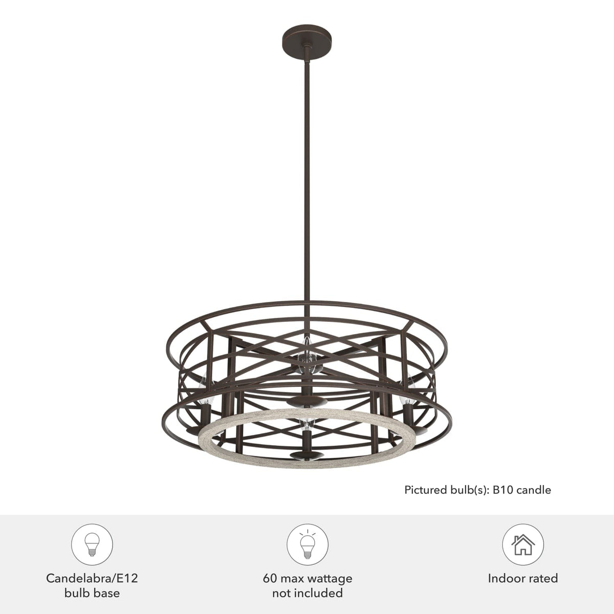 Langwood 4 Light Chandelier