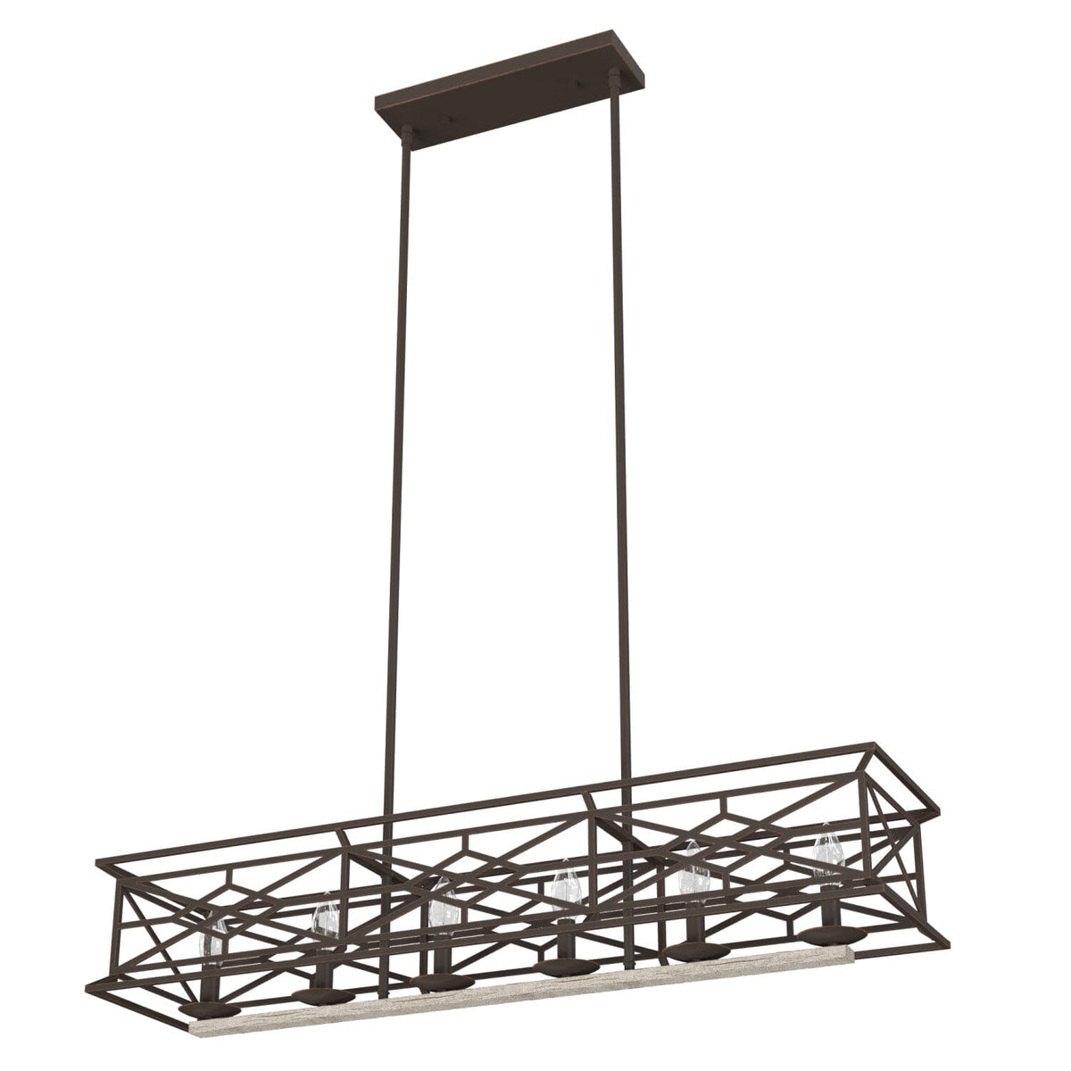 Langwood 6 Light Linear Chandelier