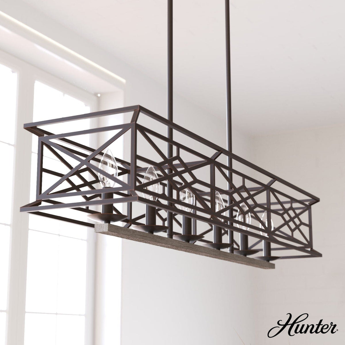 Langwood 6 Light Linear Chandelier