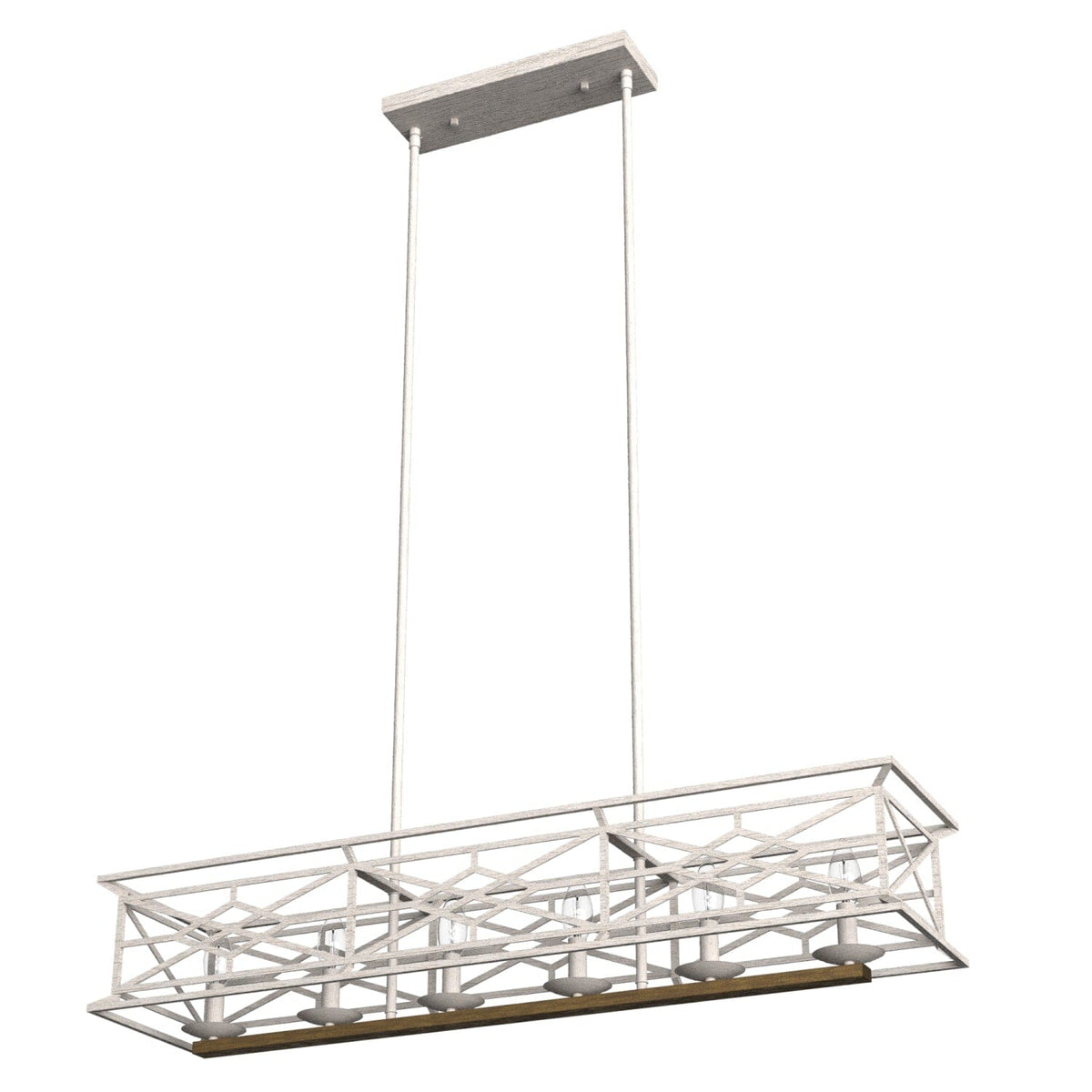 Langwood 6 Light Linear Chandelier