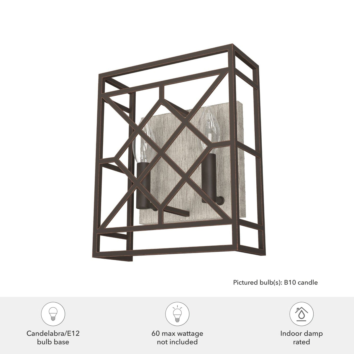 Langwood 2 Light Wall Sconce